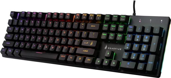 Produktbild SureFire Gaming KingPin M2 Kabelgebunden, USB Gaming-Tastatur Beleuchtet, Multimediatasten US-Engli (US, Kabelgebunden)
