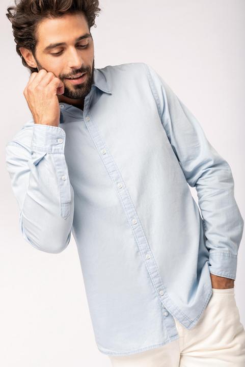 Produktbild Kariban Ökologisch verantwortliches Hemd aus verwaschener Twill-Baumwolle (S)