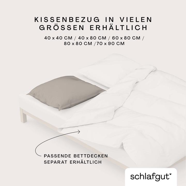 Actual product image schlafgut Woven Satin (Duvet cover, 40 x 40 cm)