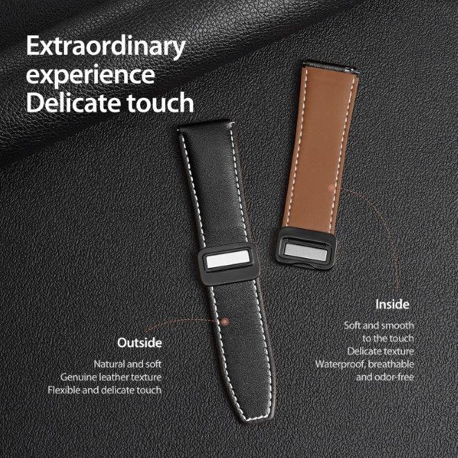 Actual product image Dux Ducis YA Series genuine leather strap (22 mm, Genuine leather, Galaxy Watch3 (45mm), Gear S3 Classic, Gear S3 Frontier)
