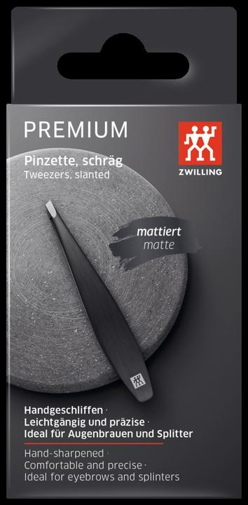 Produktbild Zwilling TWINOX M, Pinzette schräg, schwarz