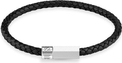 Image du produit Guess Hommes Ìs Blackjack Leather Bracelet JUXB03240JWSTBK - Longueur : 21 cm (21 cm)