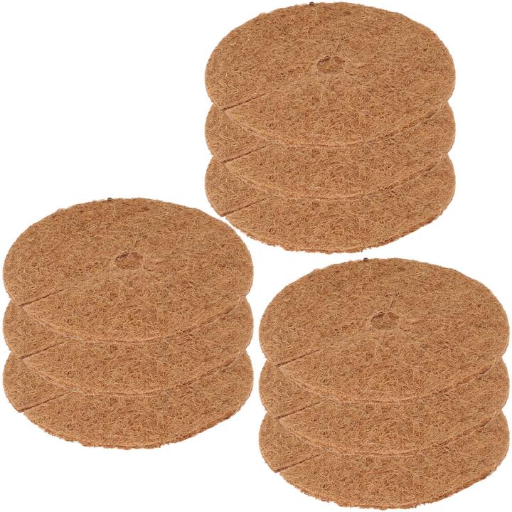 Produktbild ProGarden Frostschutz-Kokosmatten für Topfpflanzen, rund, Ø 25 cm, 9er-Set