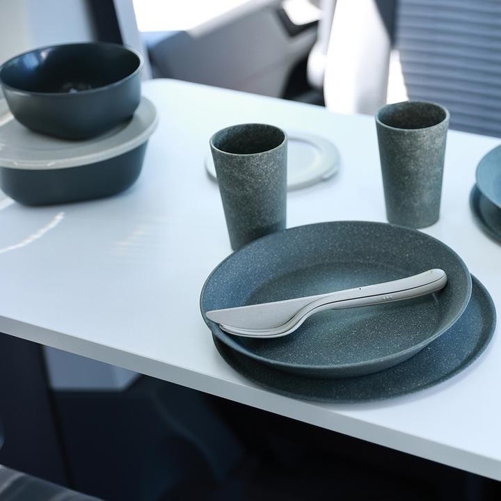 Immagine prodotto Koziol Piatto per zuppa e pasta Connect 24 cm, 4 pezzi, Grigio (4 x, 24 cm)