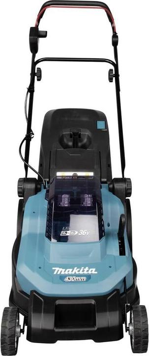 Actual product image Makita DLM432PT2 Cordless lawn mower 2X18V, 43cm, 2X5.0Ah Li-Ion DC18RD, 3 (Rechargeable battery operated)