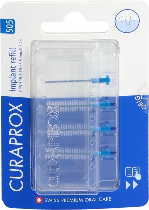 Immagine prodotto Curaprox CPS 505 Ricarica impianto 4x blu (4 x, 4 mm)