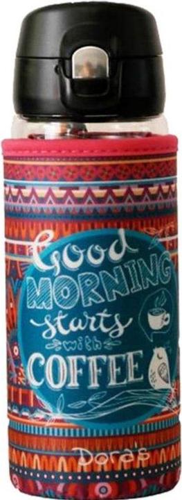 Actual product image Dora's Glass bottle with neoprene protective cover reversible