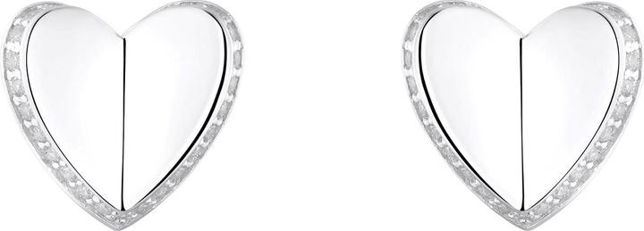 Produktbild S.Oliver Ohrschmuck für Damen, 925 Sterling Silber, Zirkonia (synth.) | Herz (925er Silber)