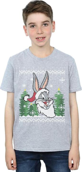 Immagine prodotto Looney Tunes Bugs Bunny Christmas Fair Isle Maglietta Ragazzi (152, 158)