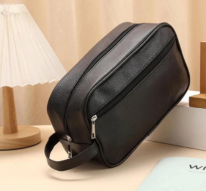 Only-Bags.Store Reise-Kosmetiktasche PU-Leder grosse Kapazität Reissverschluss Make-up Taschen Portable Travel