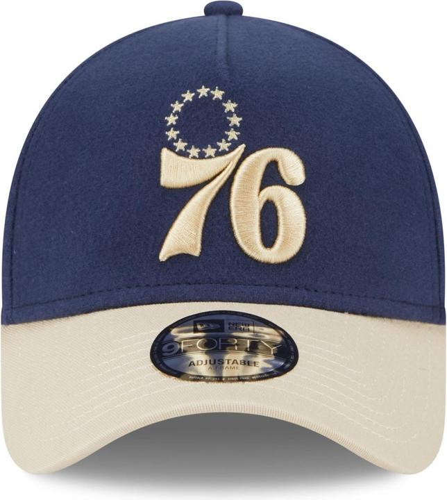 Actual product image New Era A-Frame 9Forty Cap MOLESKIN Philadelphia 76ers navy (One size)