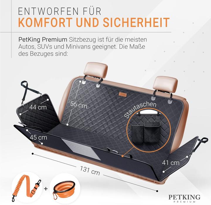 Image du produit PetKing Premium Couverture de voiture pour chien CH-0422 (Chien, Pliable, Lavable)