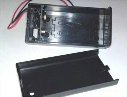 OEM Batteriehalter für 1 Stk. 9V-Block mit Lötkabel
