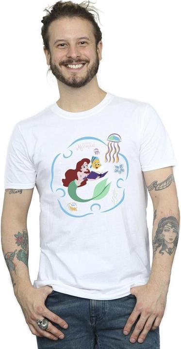 Immagine prodotto Disney The Little Mermaid Reading A Book Maglietta Uomo (4XL)