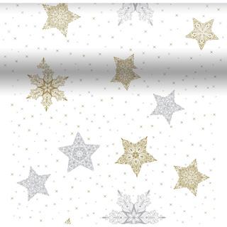 Actual product image Duni Christmas tablecloth roll 3in1 Dunicel white (40 x 480 cm)
