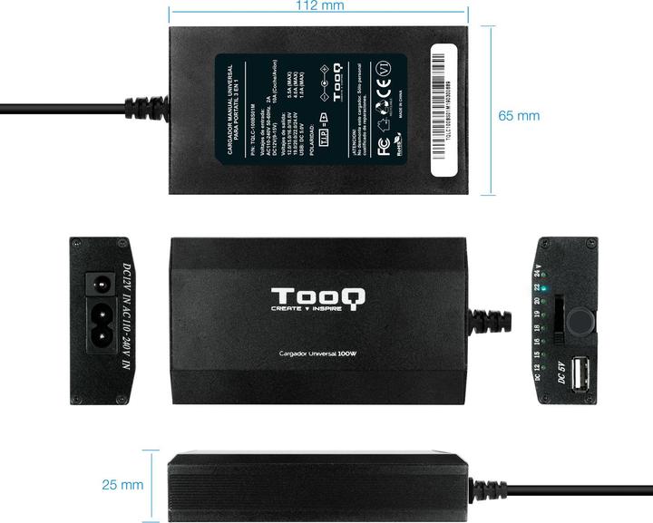 Immagine prodotto Tooq Technology TQLC-100BS01M (100 W)