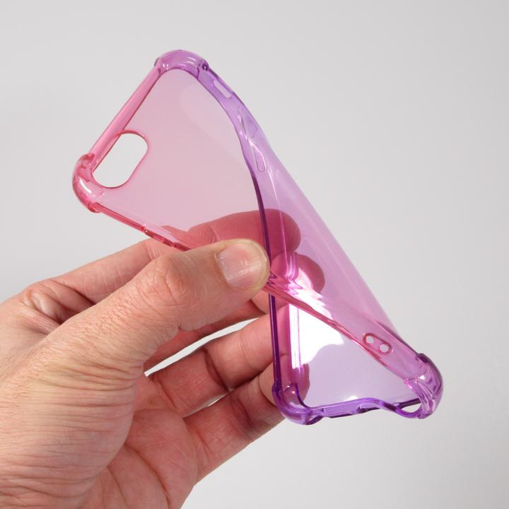 Produktbild PhoneLook Hülle Gummi Bumper Rainbow mit extra Schutz für Ecken Antischock rosa t (Apple iPhone 7)