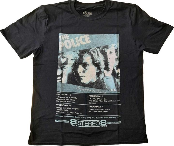 Actual product image The Police Unisex Adult Reggatta 8 Track Cotton T-Shirt (M)