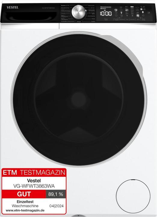 Image du produit Vestel Tour de lavage 8kg WiFi, Lenor (8 kg)