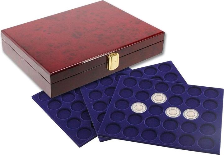 Actual product image Safe Lacquered wood coin box Premium5€ in capsules