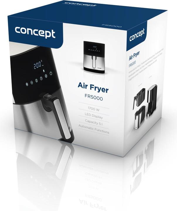 Actual product image Concept FR5000 Deep Fryer One/One(s) Hot Air Fryer, Satin Steel