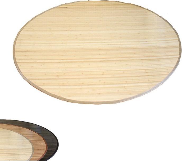 Image du produit Greendeco Tapis en bambou 150cm rond naturel (150 x 150 cm)