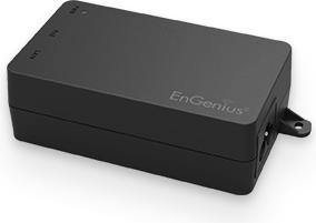 Actual product image EnGenius 60W 2.5 Gigabit 802.3 bt/at/af Power-over-Ethernet Adapter (802.3at (PoE+), 802.3af (PoE), 802.3bt (PoE++), 60 W)