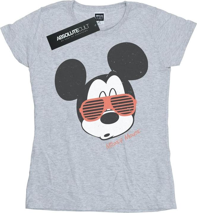 Actual product image Disney Womens/Ladies Mickey Mouse Sunglasses Cotton T-Shirt (L)