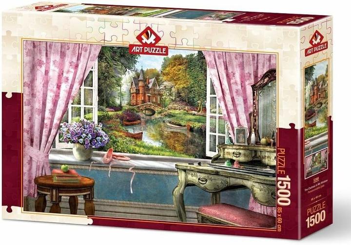 Actual product image Art Puzzle Artpuzzle Puzzle 1500 A window overlooking a beautiful cottage (1500 pieces)