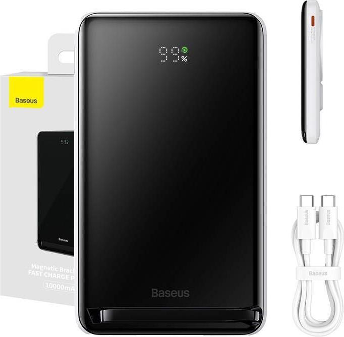 Productafbeelding Baseus Powerbank Magnetic 10000mAh 20W (wit) (10000 mAh, 20 W, 38.50 Wh)