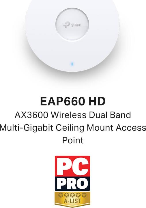 Productafbeelding TP-Link AP Omada AX3600 Plafond/Wand EAP660 HD (2402 Mbit/s)