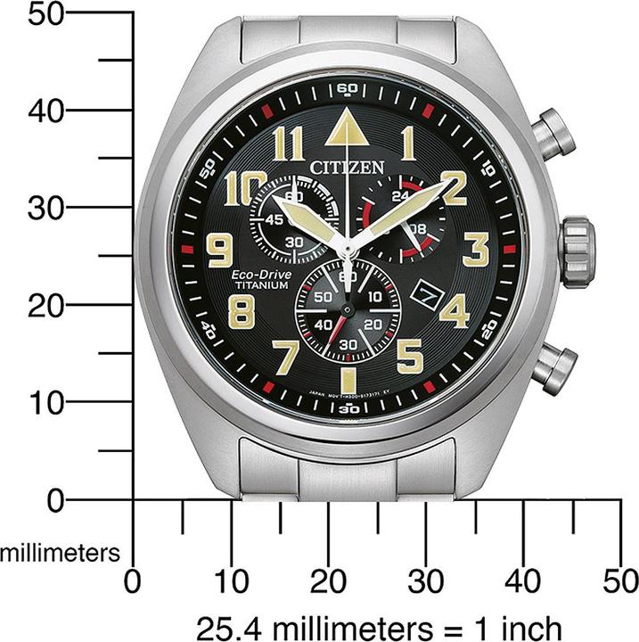 Produktbild Citizen AT2480-81E Eco-Drive Super-Titanium Chronograph 43mm (Chronograph, 43 mm)
