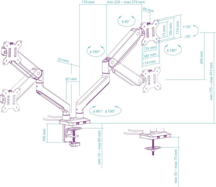 Actual product image Ultradesk Branch Double (Table, 32")