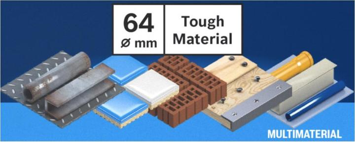 Image du produit Bosch Professional Zubehör Scie cloche EXPERT Tough Material, 64 x 60 mm (64 mm)