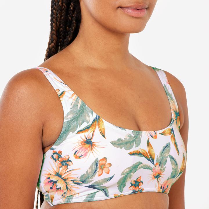 Image du produit Olaian Haut de maillot brassière surf Femme - Aurely belly blanc (42)