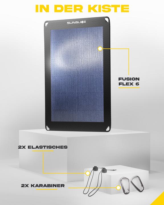 Immagine prodotto Sunslice Pannello solare portatile "Fusion Flex 6" (6 W, 0.14 kg)