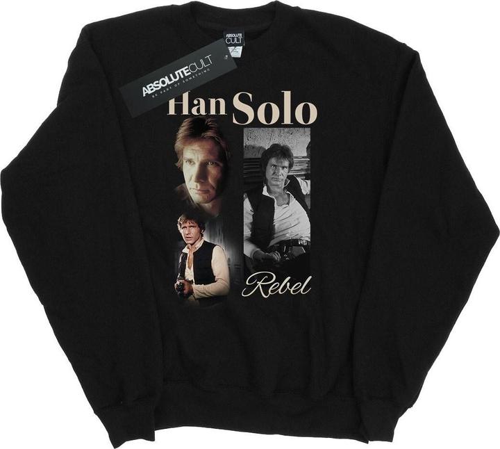 Actual product image Star Wars Mens Han Solo 90s Style Sweatshirt (L)