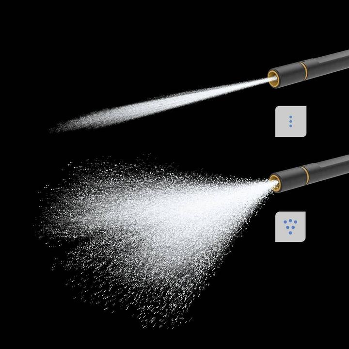 Actual product image Fiskars Watering wand with 2 functions, Swivel SoftGrip nozzle head, Flow control with front regulator