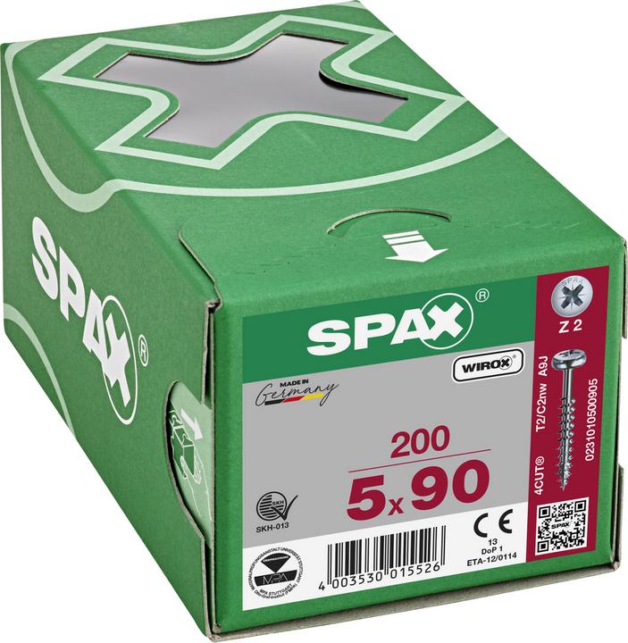 Actual product image Spax Screw R 88093 Ruko m.Spitze/Kreuzschlitz-PZ (200 Screws per piece)