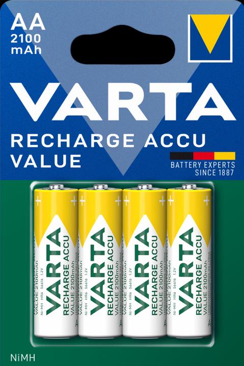 Immagine prodotto Varta Batteria Stilo AA Ricaricabile 2100mah Conf.Blister 4pz (4 pz., AA, 2100 mAh)
