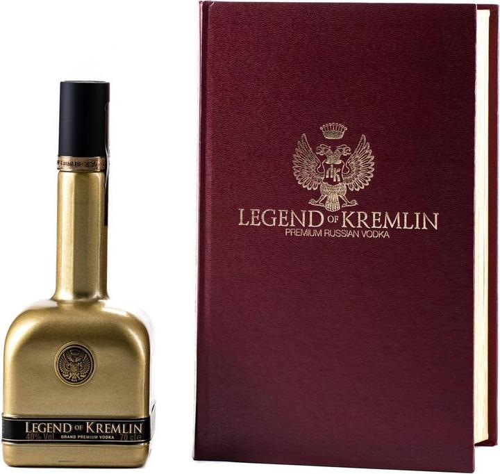 Produktbild Legend Of Kremlin Grand Premium Gold Vodka mit rotem Buch (1 x 70 cl)