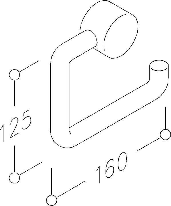 Image du produit Normbau Porte-rouleau de papier Nylon Care 125x160mm, blanc