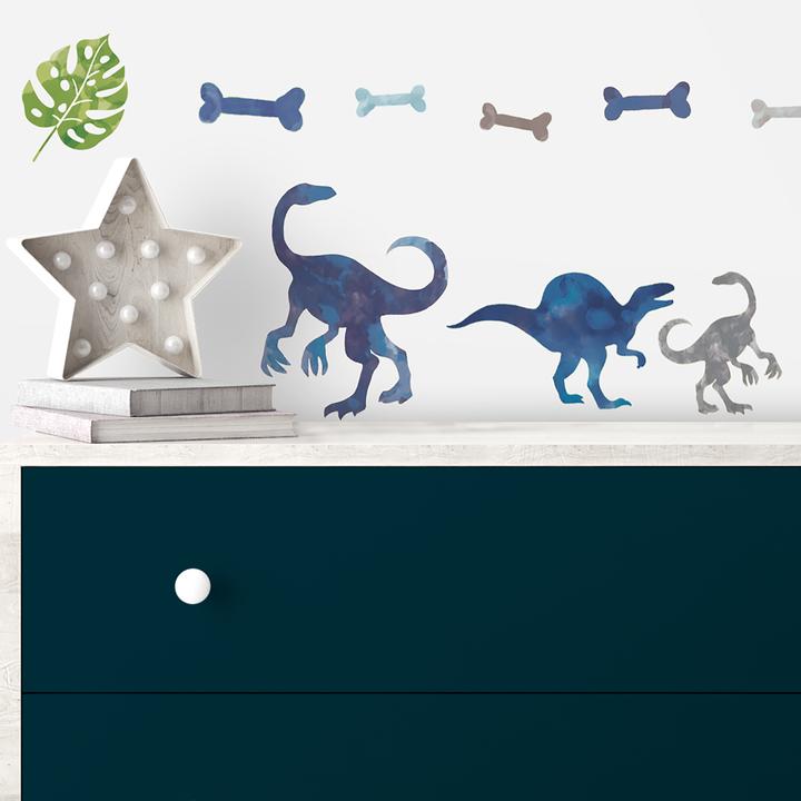 Actual product image Roommates RM - Dinos watercolours