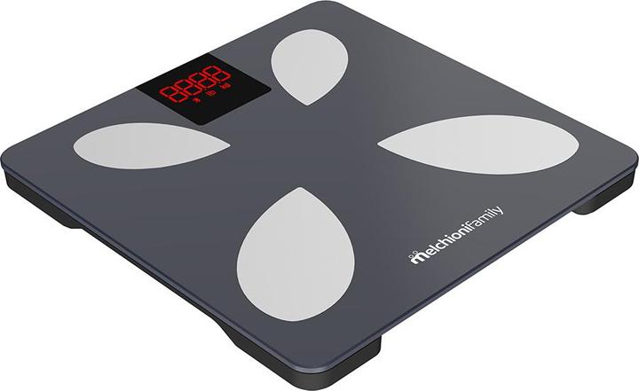 Melchioni PIUMA Personenwaage smart mit farbigem LCD-Display, drahtloser Verbindung, Kapazität 180 kg (180 kg)