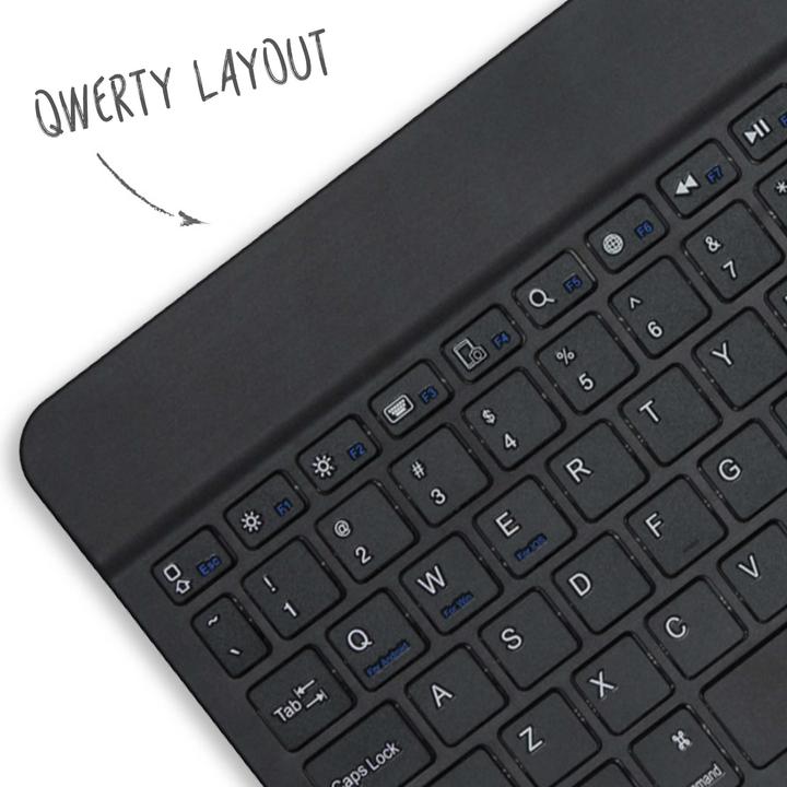 Actual product image Accezz QWERTY Bluetooth Keyboard Bookcase iPad (2018)/(2017)/Air(2)