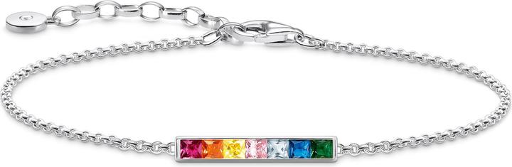 Immagine prodotto Thomas Sabo Bracciale pietre colorate argento (19 cm, Argento 925)