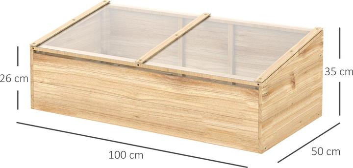 Actual product image Outsunny Wooden greenhouse