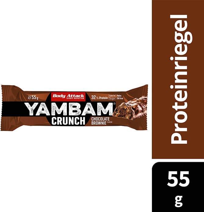 Immagine prodotto Body Attack Barretta croccante YamBam (55G) (Cioccolato, Brownie, 1 pz., 55 g)