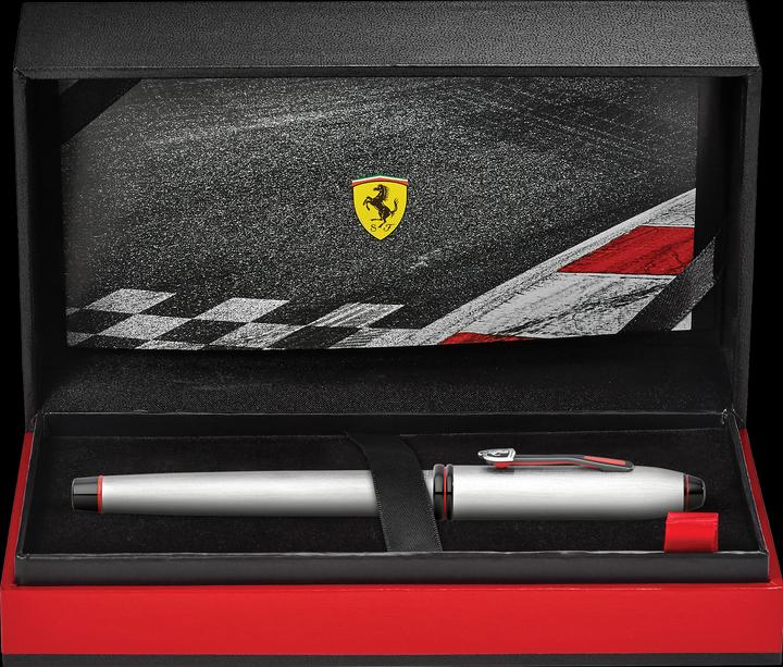 Actual product image Cross Rollerball Ferrari Townsend brushed chrome gift box (Chromed, 1 x)