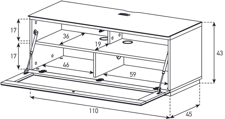 Actual product image Sonorous Sta110i (110 x 45 x 44 cm)